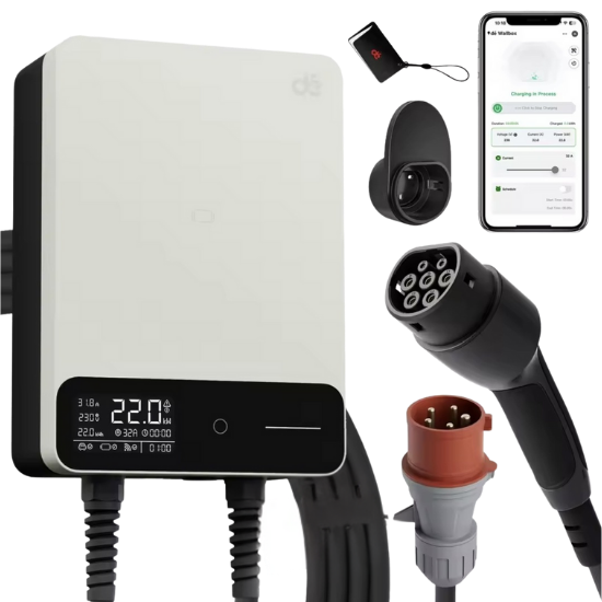 Wallbox Home | Slim Laadstation 11 of 22kW | Type 2 Kabel & App-besturing