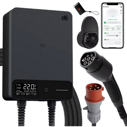 Wallbox Home | Slim Laadstation 11 of 22kW | Type 2 Kabel & App-besturing